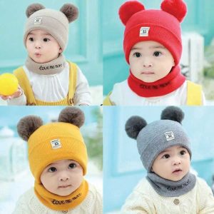 knitted baby winter cap